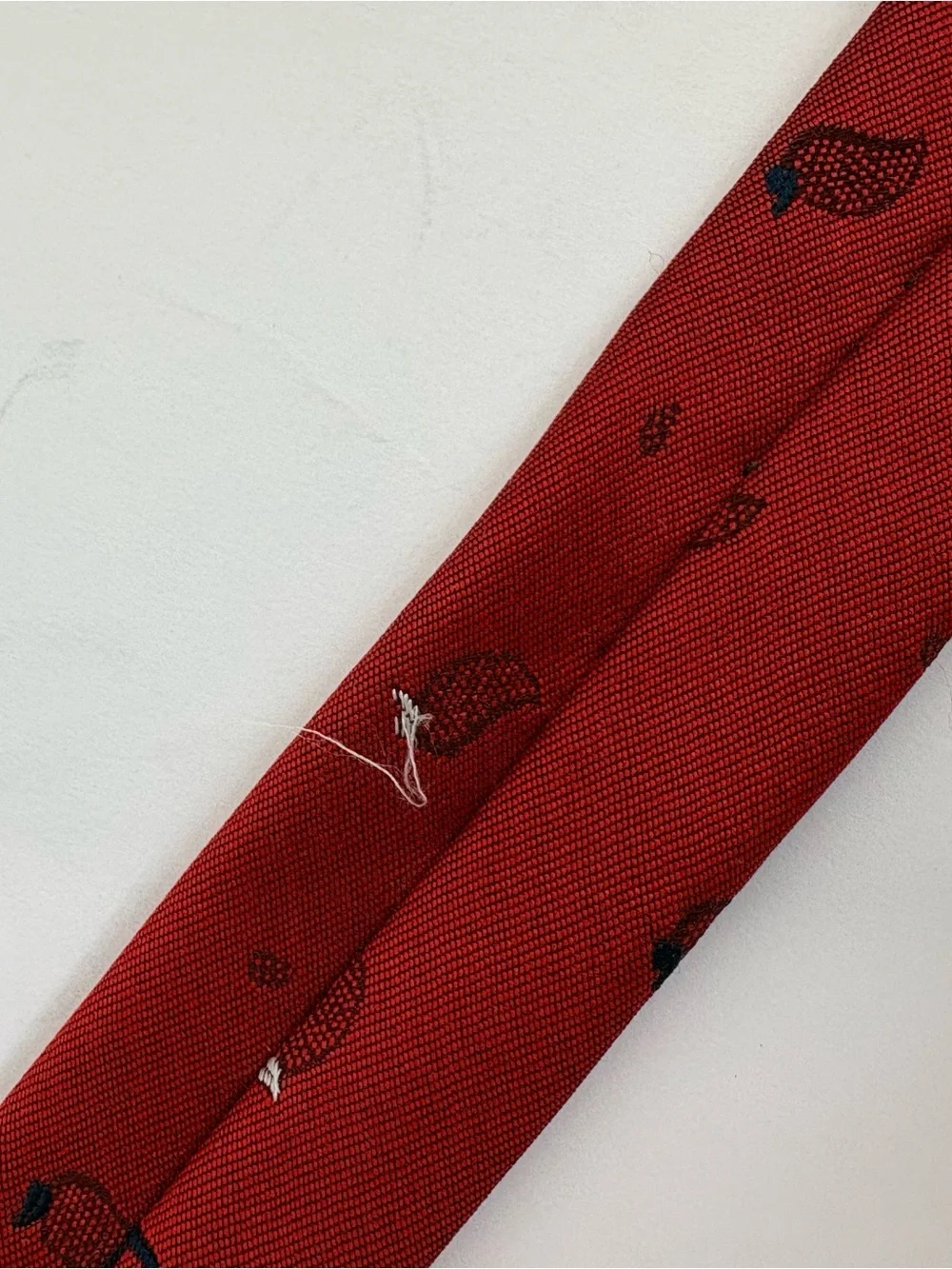 Vintage Christian Dior Monsieur Tie made in USA Silk Blend Red Chili Peppers